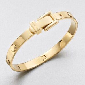 NEW NWT RARE Michael Kors Astor Gold-Tone Buckle Bangle